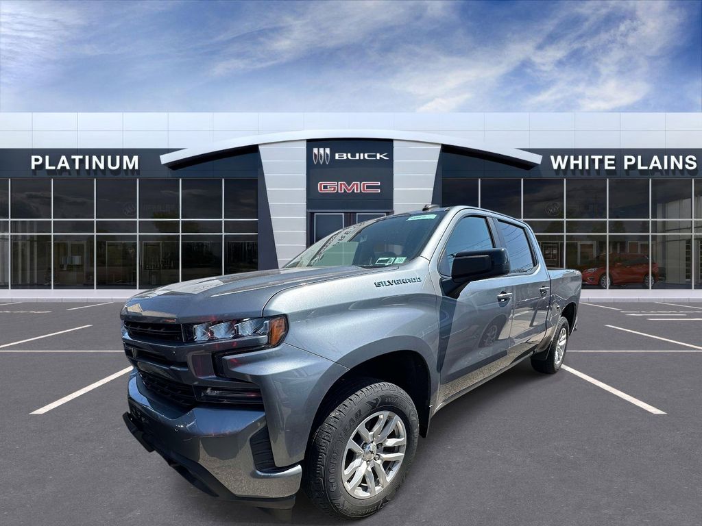 Gray (Satin Steel Metallic) 2020 Chevrolet Silverado 1500 RST Crew Cab 4WD Pickup Truck Four-Wheel Drive 8-Speed Automatic