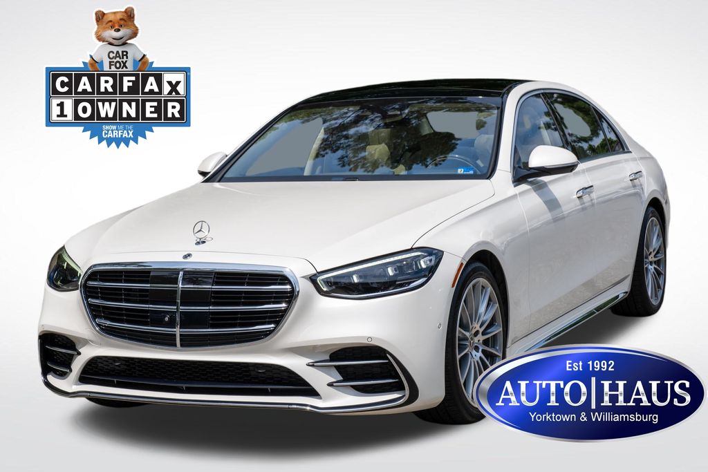 MANUFAKTUR Diamond White 2023 Mercedes-Benz S-Class Sedan All-Wheel Drive 9-Speed Automatic