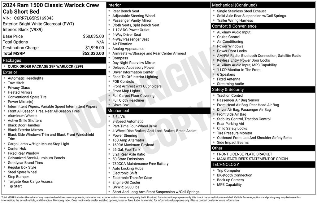 2024 Ram 1500 Classic Warlock - Image 3