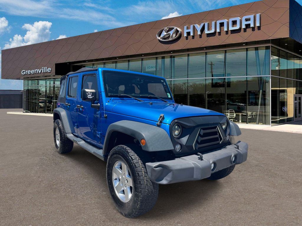 Hydro Blue Pearl Coat 2015 Jeep Wrangler Unlimited Sport 4WD SUV / Crossover Four-Wheel Drive 6-Speed Manual