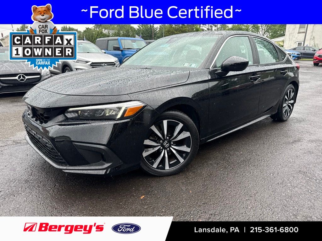 Crystal Black Pearl 2024 Honda Civic Hatchback Hatchback Front-Wheel Drive Continuously Variable Transmission