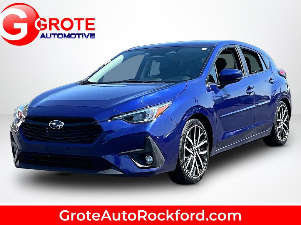 Sapphire Blue Pearl 2024 Subaru Impreza Wagon All-Wheel Drive Continuously Variable Transmission