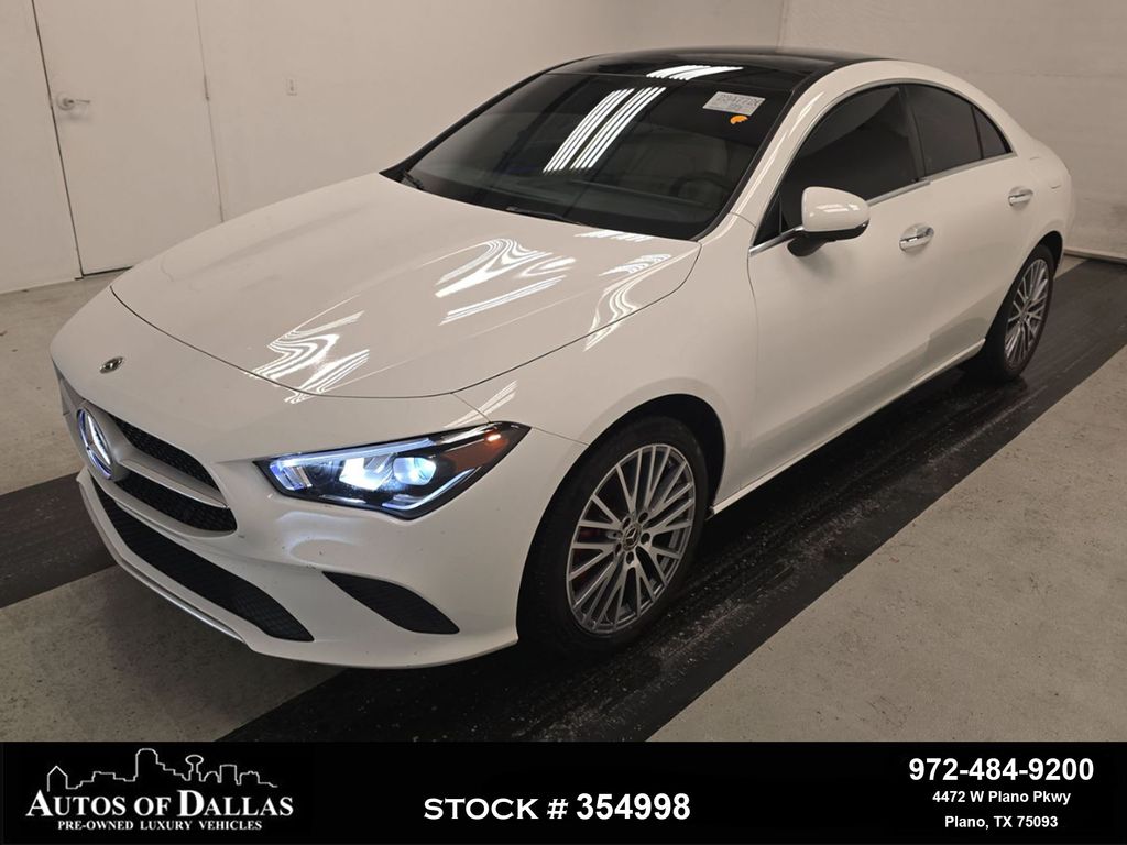 White 2023 Mercedes-Benz CLA 250 4MATIC Coupe All-Wheel Drive 7-Speed Automatic