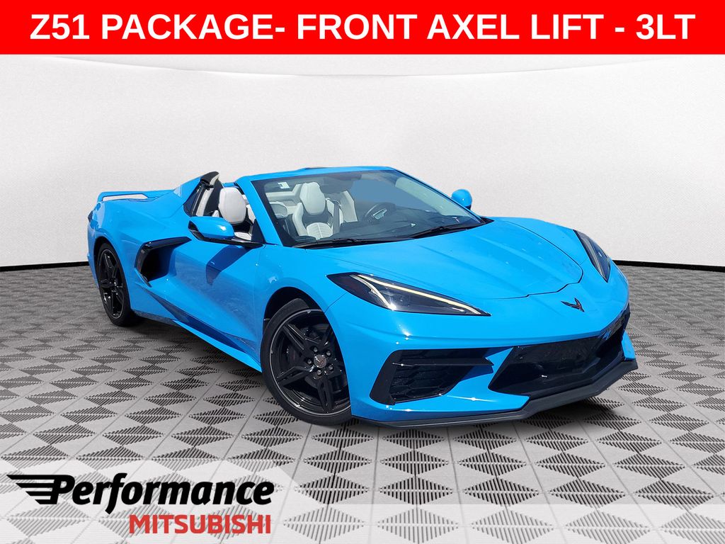 Rapid Blue 2022 Chevrolet Corvette Convertible Rear-Wheel Drive 8-Speed Dual Clutch