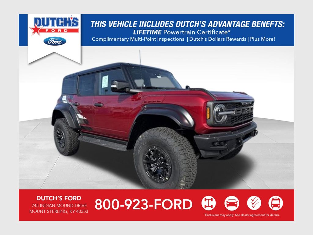 Ruby Red Metallic 2025 Ford Bronco Raptor SUV / Crossover Four-Wheel Drive Automatic