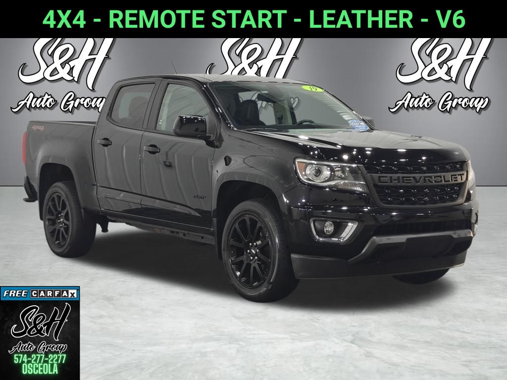 Black 2019 Chevrolet Colorado Pickup Truck Four-Wheel Drive 8-Speed Automatic