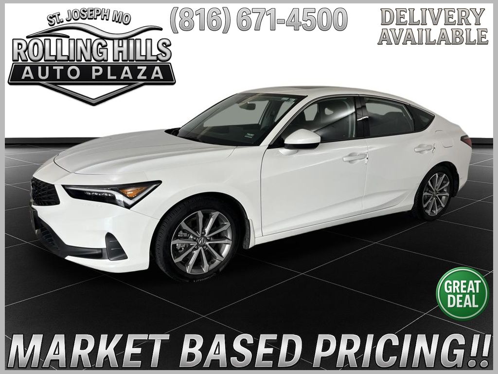 Platinum White Pearl 2024 Acura Integra FWD Sedan Front-Wheel Drive Continuously Variable Transmission