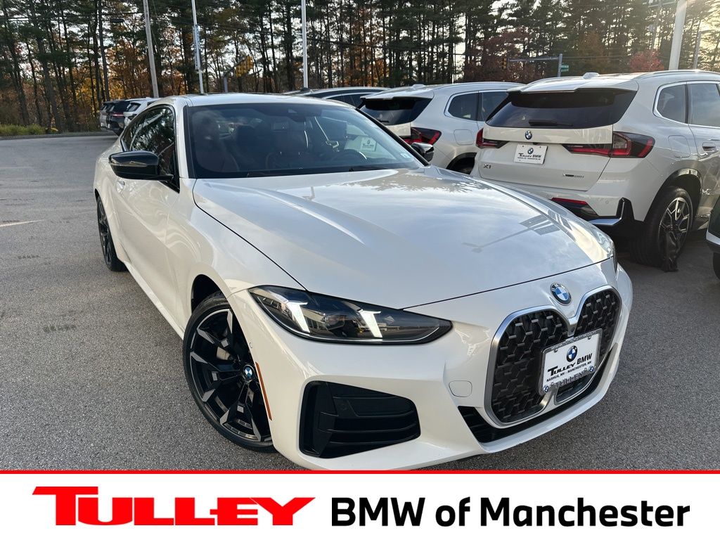 Alpine White 2025 BMW 4 Series Coupe All-Wheel Drive 8-Speed Automatic