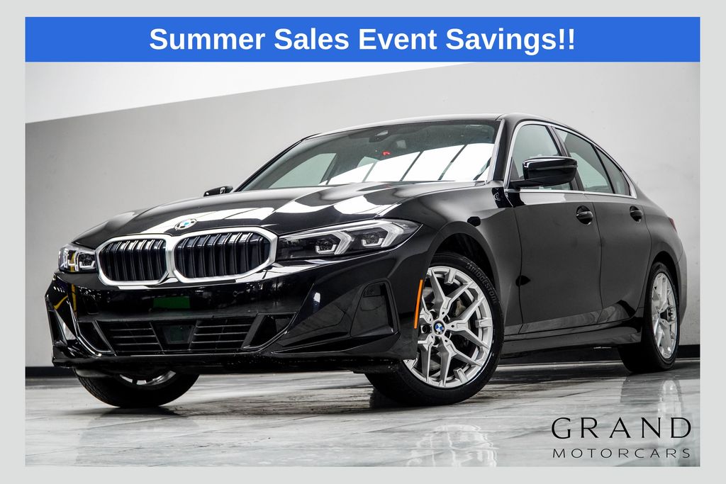 Jet Black 2025 BMW 3 Series Sedan Rear-Wheel Drive 8-Speed Automatic