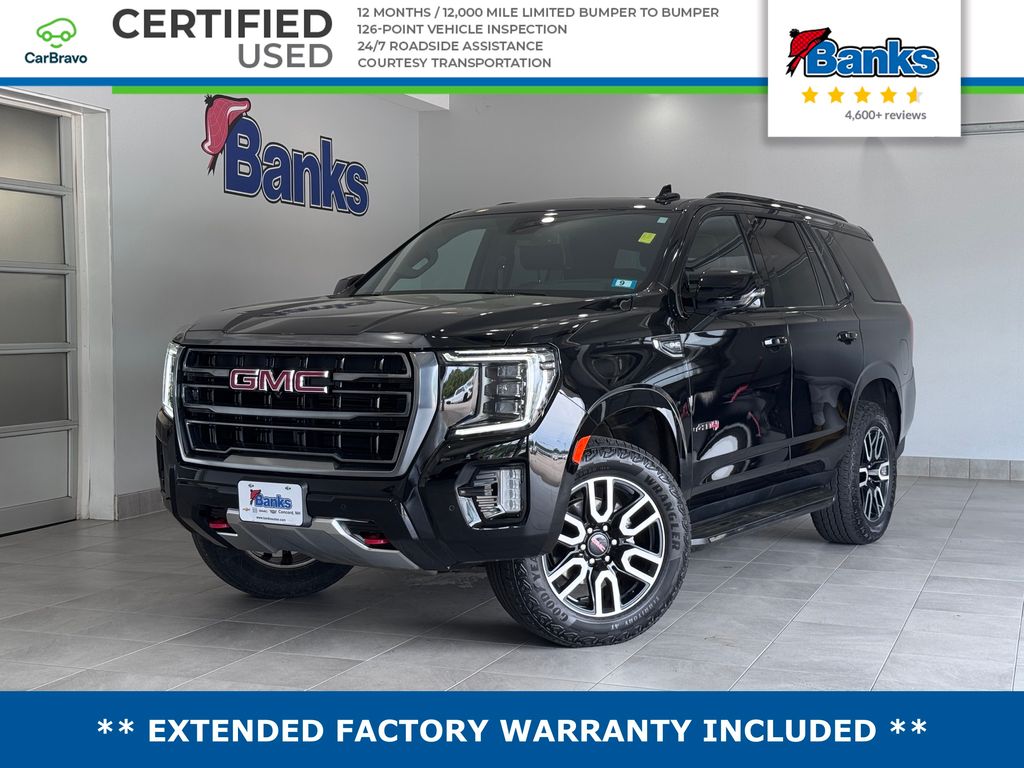 Onyx Black 2023 GMC Yukon AT4 4WD SUV / Crossover Four-Wheel Drive