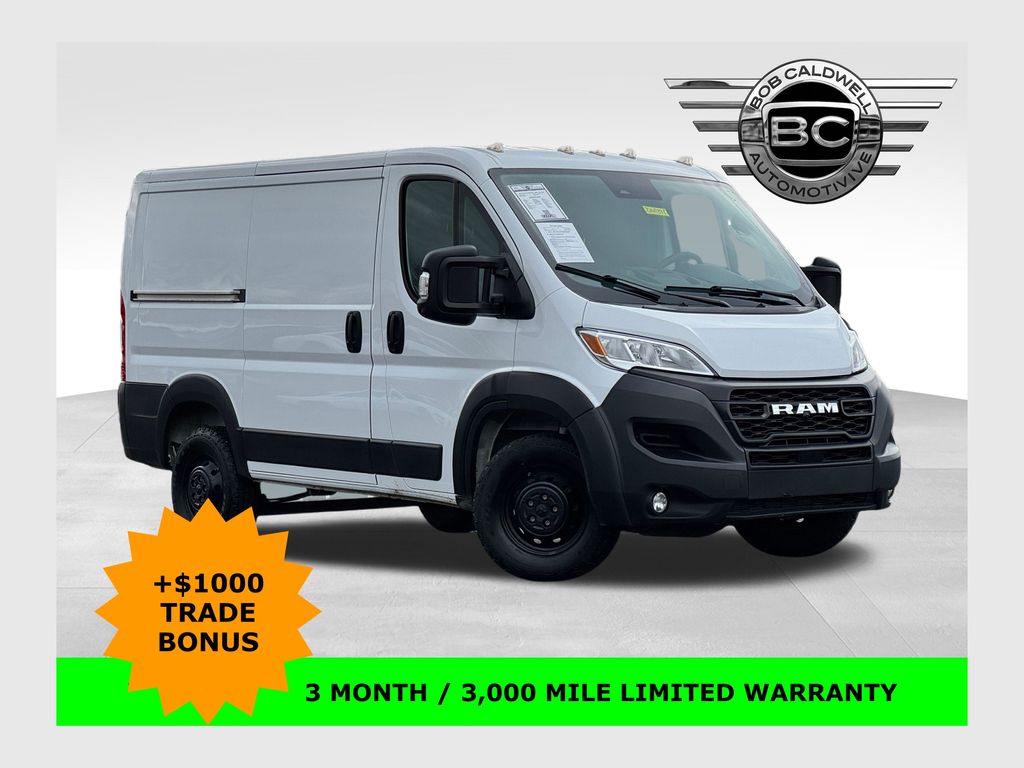 Bright White Clearcoat 2023 RAM ProMaster 1500 118 Low Roof Cargo Van FWD Van Front-Wheel Drive 9-Speed Automatic