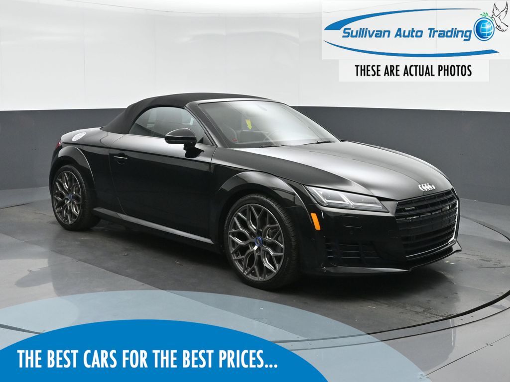 Brilliant Black 2016 Audi TT Convertible All-Wheel Drive 6-Speed Automatic