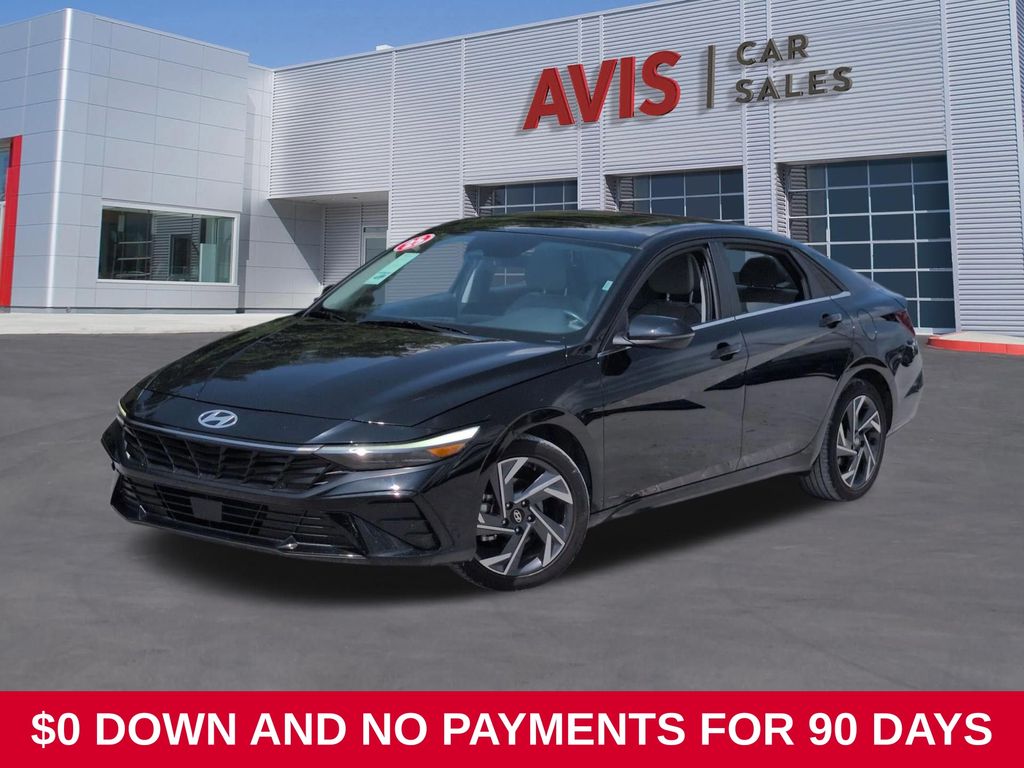 Abyss Black 2025 Hyundai Elantra Sedan Front-Wheel Drive Continuously Variable Transmission