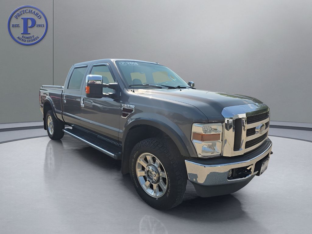 Gray 2008 Ford F-350 Super Duty Pickup Truck Four-Wheel Drive 5-Speed Automatic Overdrive