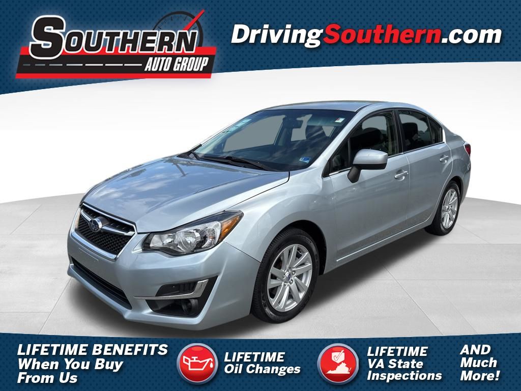 Ice Silver Metallic 2016 Subaru Impreza 2.0i Premium Sedan AWD Sedan All-Wheel Drive Continuously Variable Transmission