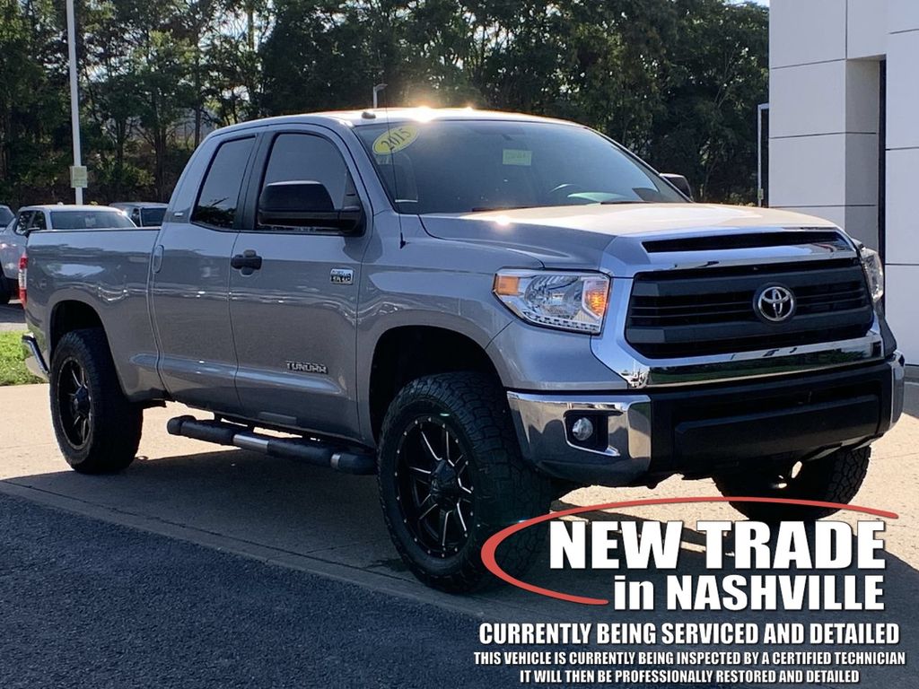 Silver Sky Metallic 2015 Toyota Tundra Pickup Truck 4X2 6-Speed Automatic Overdrive