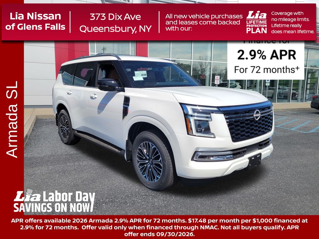 Aspen White Tricoat 2026 Nissan Armada SUV / Crossover Four-Wheel Drive 9-Speed Automatic