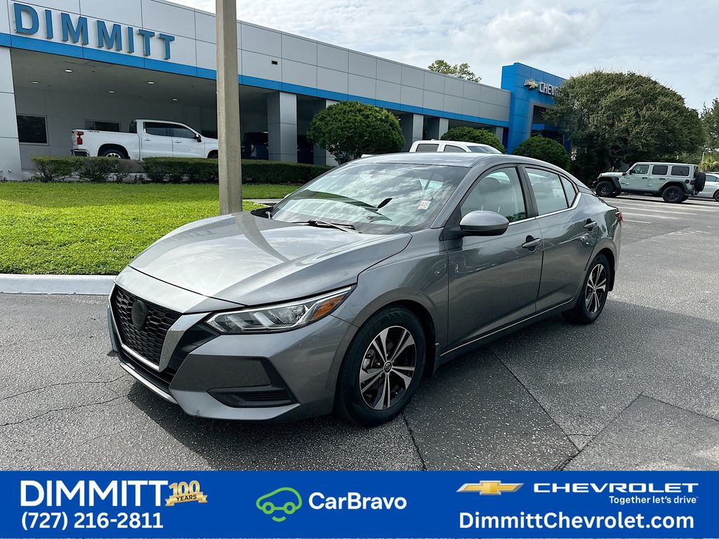 Gray (Gun Metallic) 2022 Nissan Sentra Sedan Front-Wheel Drive Continuously Variable Transmission