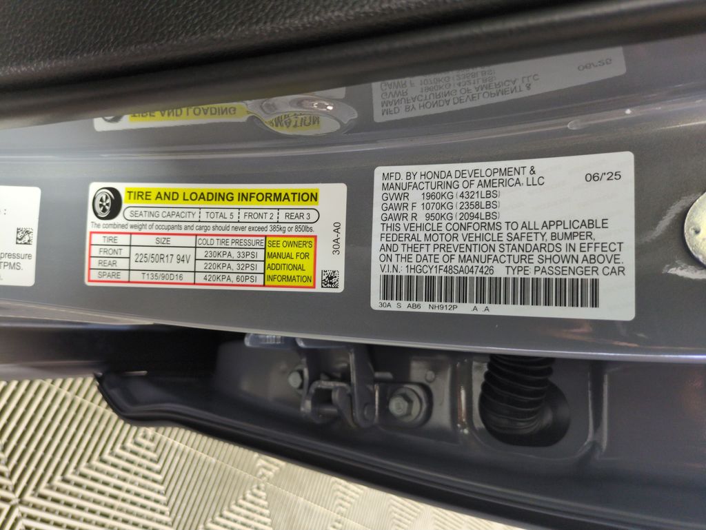 New 2025 Honda Accord For Sale in Fort Wayne, IN