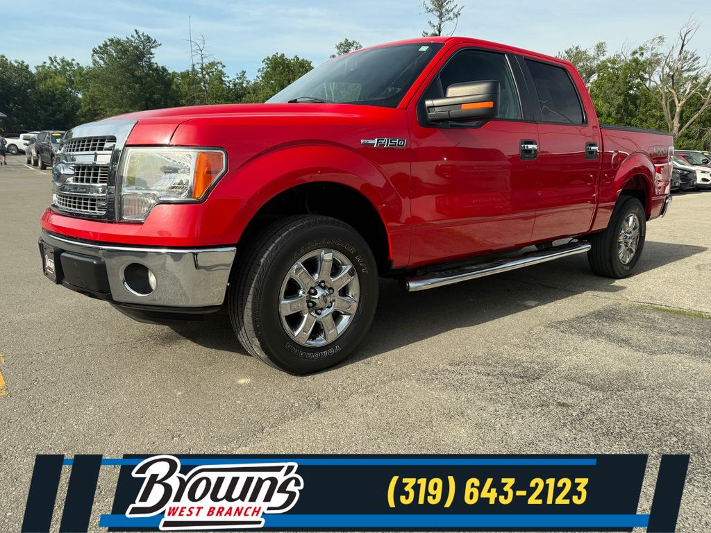Race Red 2014 Ford F-150 XLT SuperCrew 4WD Pickup Truck Four-Wheel Drive 6-Speed Automatic