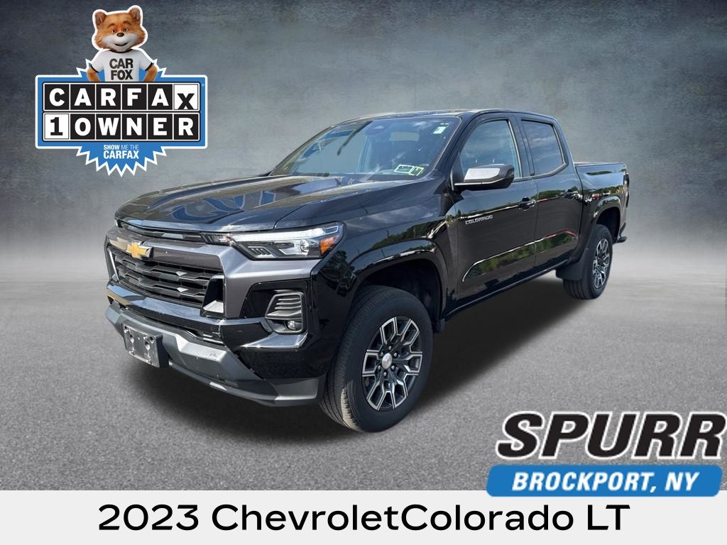 Black 2023 Chevrolet Colorado LT Crew Cab 4WD Pickup Truck Four-Wheel Drive 8-Speed Automatic