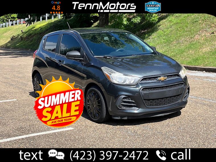 Nightfall Gray Metallic 2017 Chevrolet Spark Hatchback Front-Wheel Drive Continuously Variable Transmission