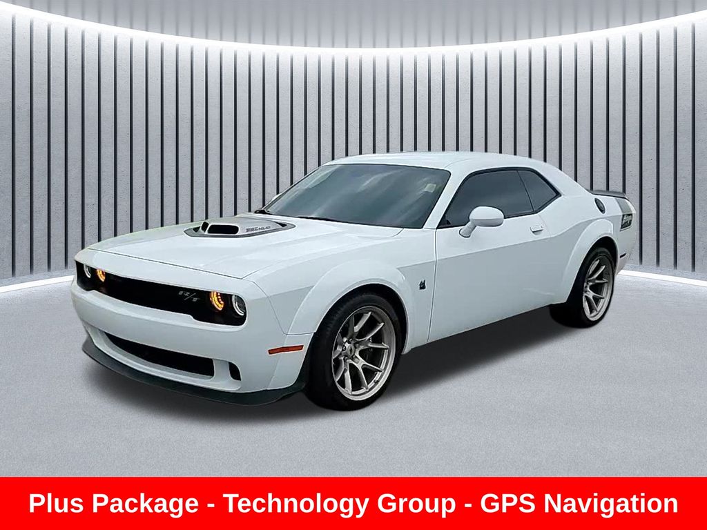 White 2023 Dodge Challenger Coupe Rear-Wheel Drive 8-Speed Automatic