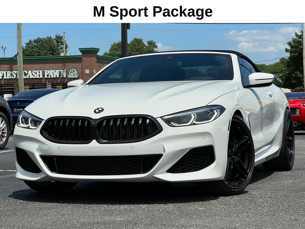 White 2020 BMW 8 Series 840i Convertible RWD Convertible Rear-Wheel Drive 8-Speed Automatic