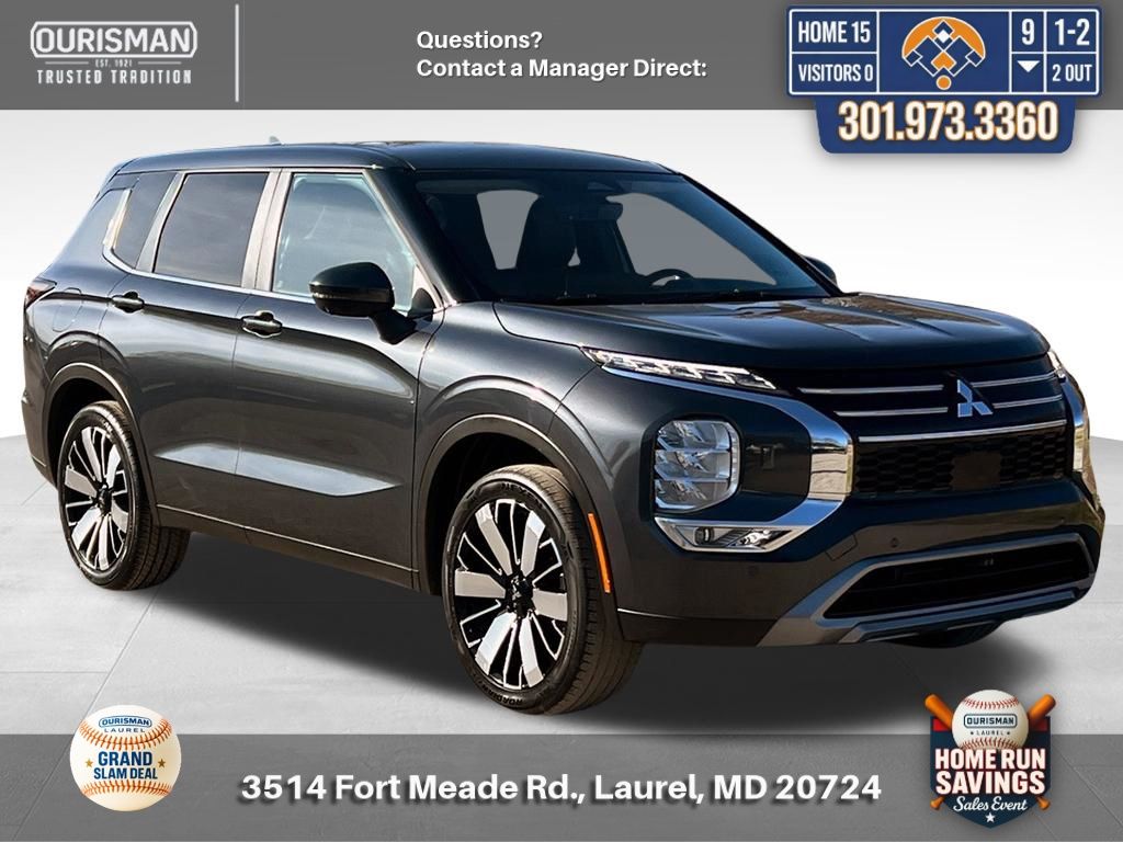 Graphite Gray 2025 Mitsubishi Outlander SE FWD SUV / Crossover Front-Wheel Drive Continuously Variable Transmission