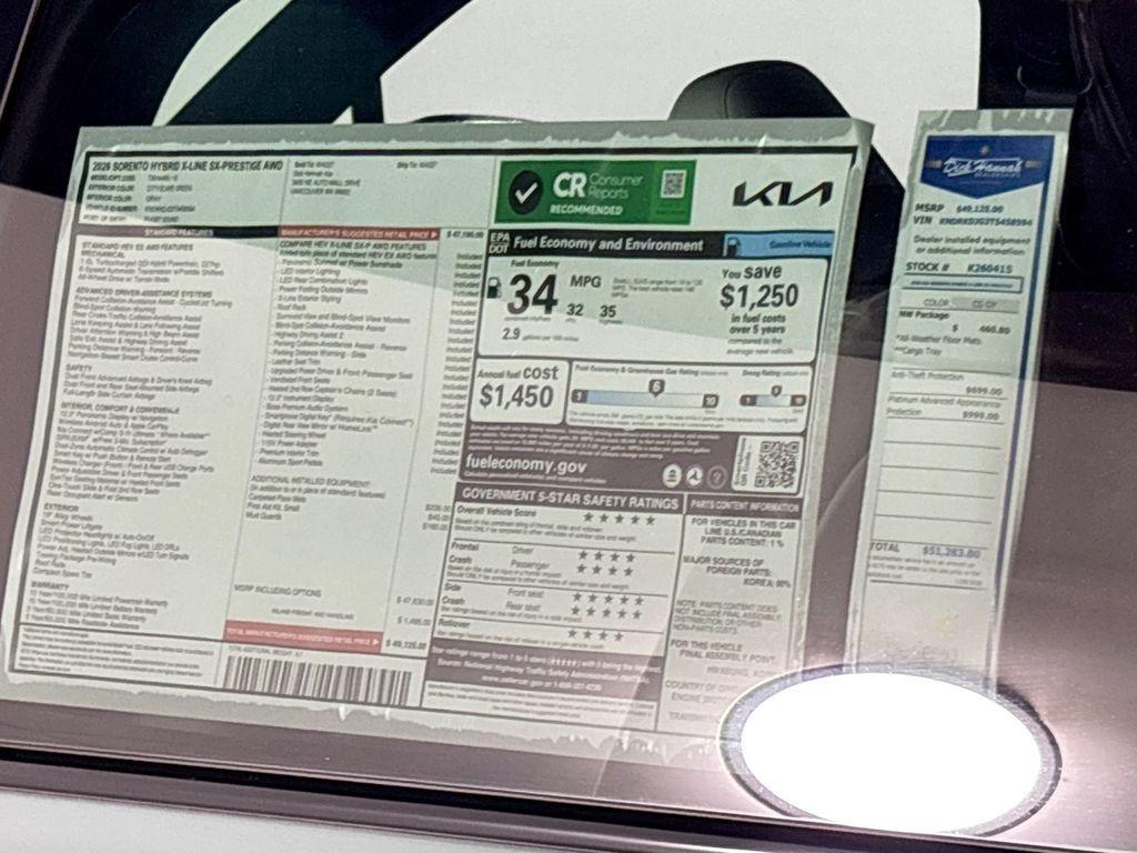 2026 Kia Sorento Hybrid X-Line SX Prestige