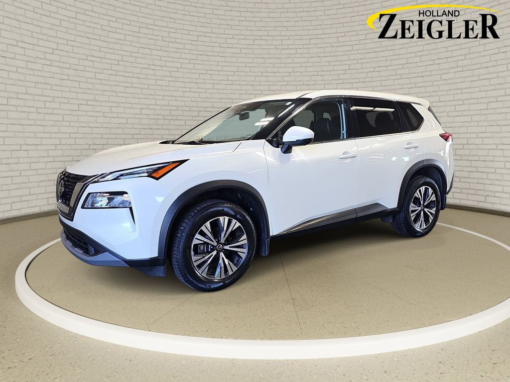 Pearl White Tricoat 2021 Nissan Rogue SUV / Crossover All-Wheel Drive Continuously Variable Transmission