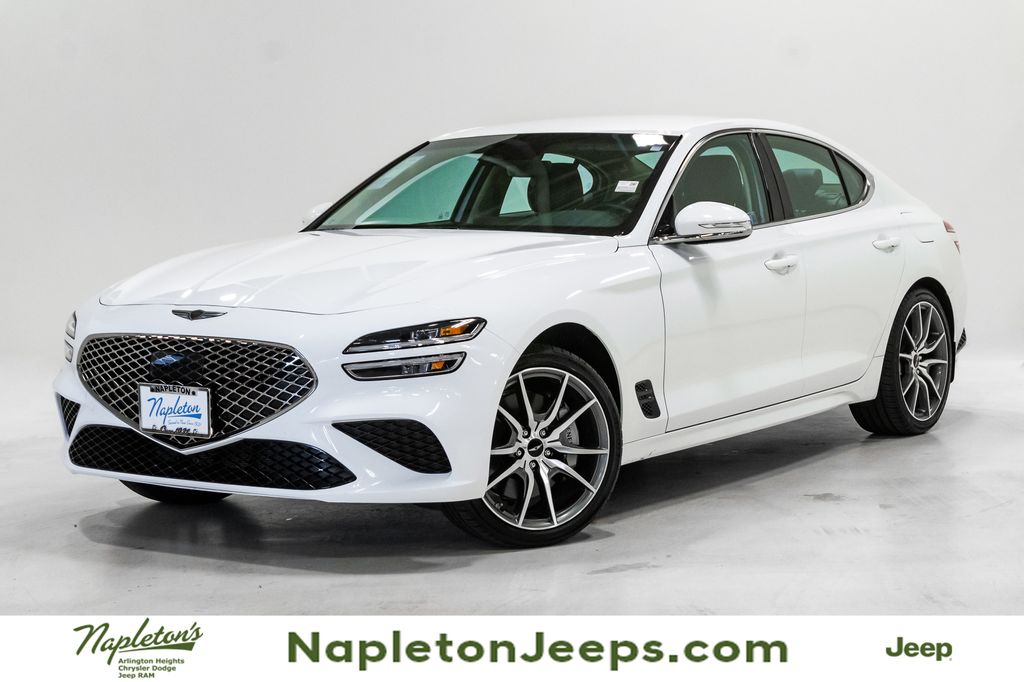 Alta White 2025 Genesis G70 Sedan Rear-Wheel Drive 8-Speed Automatic