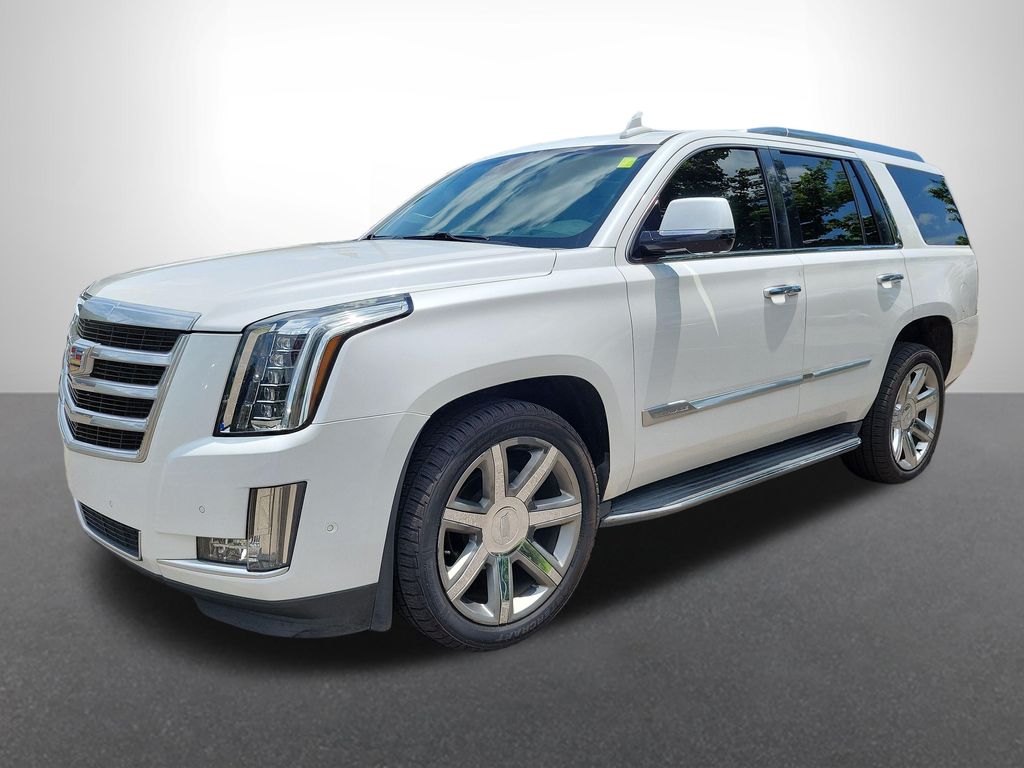 Crystal White Tricoat 2018 Cadillac Escalade SUV / Crossover Four-Wheel Drive Automatic