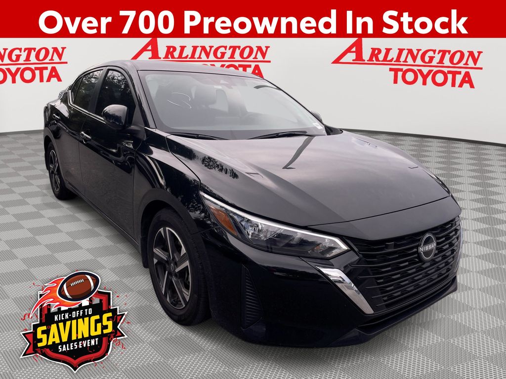 Super Black 2025 Nissan Sentra Sedan Front-Wheel Drive Continuously Variable Transmission
