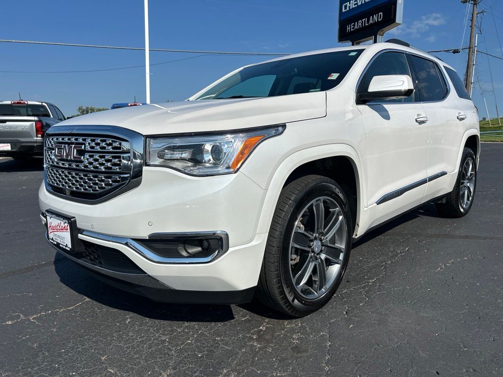 White Frost Tricoat 2019 GMC Acadia SUV / Crossover Four-Wheel Drive 6-Speed Automatic