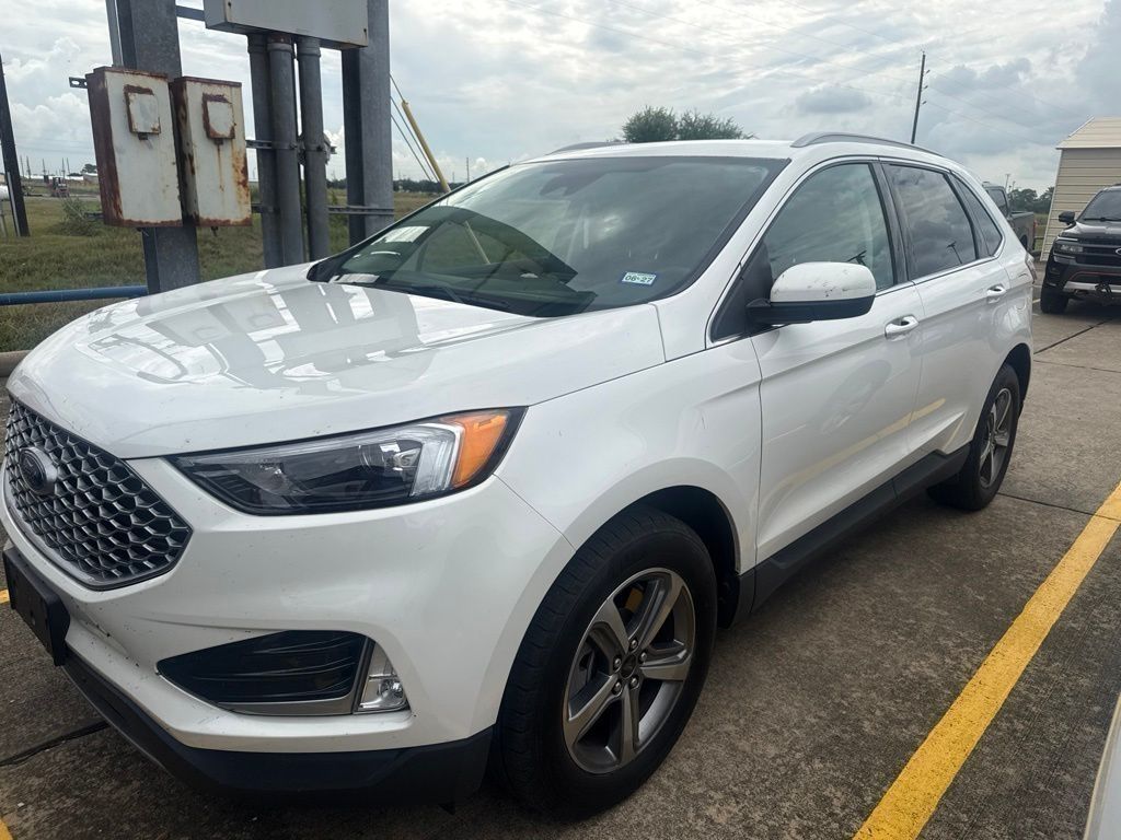 2024 Ford Edge SEL White at North Houston Mitsubishi