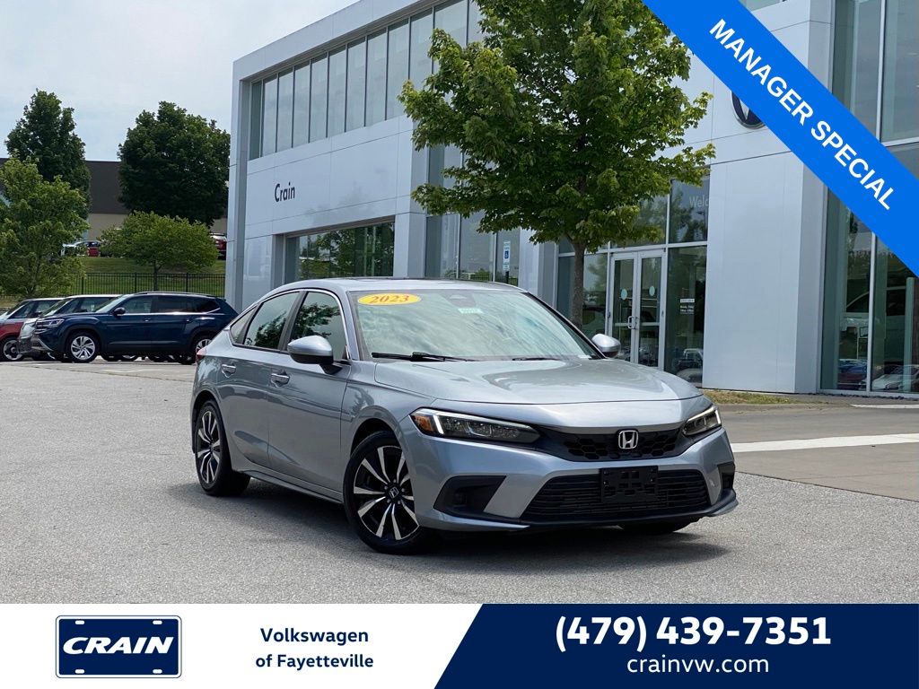 Silver Metallic 2023 Honda Civic Hatchback Hatchback Front-Wheel Drive Continuously Variable Transmission