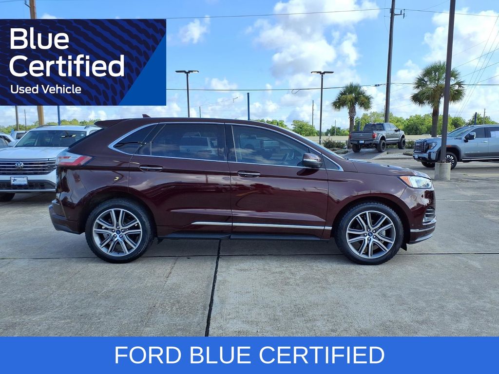2019 Ford Edge Titanium Red at Bravo Nissan