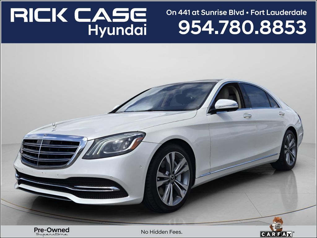 designo Diamond White 2019 Mercedes-Benz S-Class S 450 RWD Sedan Rear-Wheel Drive 9-Speed Automatic