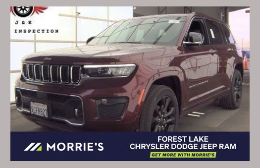 Velvet Red Pearlcoat 2022 Jeep Grand Cherokee Overland 4WD SUV / Crossover Four-Wheel Drive 8-Speed Automatic