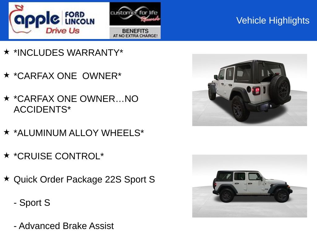 2024 Jeep Wrangler 4-Door Sport S 4x4