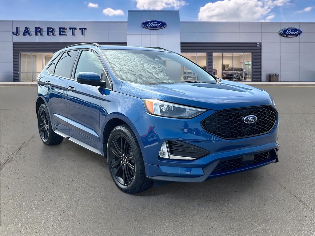 Blue Metallic 2021 Ford Edge SUV / Crossover Front-Wheel Drive 8-Speed Automatic