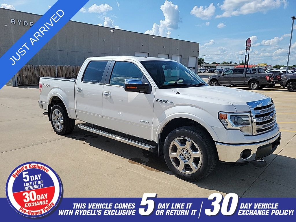 White Platinum Metallic Tri-Coat 2014 Ford F-150 Pickup Truck Four-Wheel Drive 6-Speed Automatic