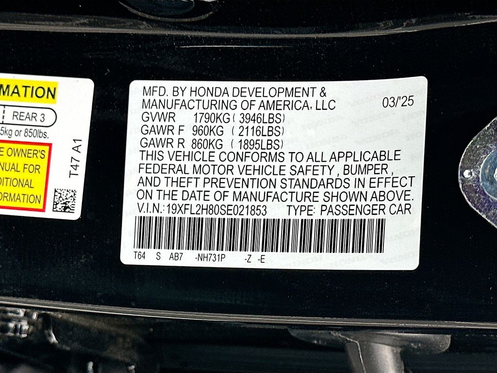 2025 Honda Civic Sport 22