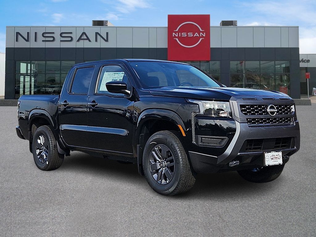 Super Black 2026 Nissan Frontier SV Crew Cab 4WD Pickup Truck Four-Wheel Drive 9-Speed Automatic Overdrive