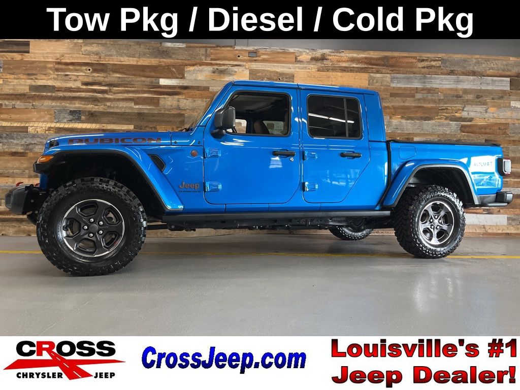 Blue Pearl 2023 Jeep Gladiator Pickup Truck Four-Wheel Drive 8-Speed Automatic