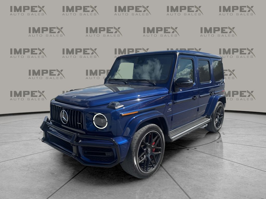 Brilliant Blue Metallic 2021 Mercedes-Benz G-Class SUV / Crossover All-Wheel Drive 9-Speed Automatic