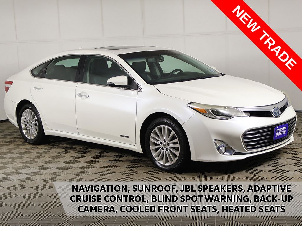 White (Blizzard Pearl) 2014 Toyota Avalon Hybrid Sedan Front-Wheel Drive Continuously Variable Transmission