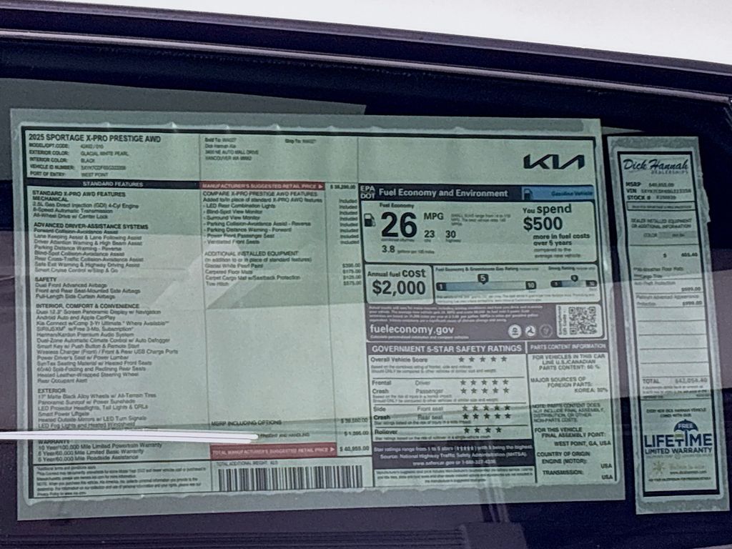 2025 Kia Sportage X-Pro Prestige