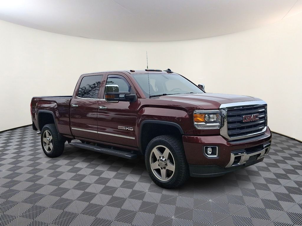 Deep Garnet Metallic 2016 GMC Sierra 2500HD Pickup Truck Four-Wheel Drive 6-Speed Automatic Overdrive
